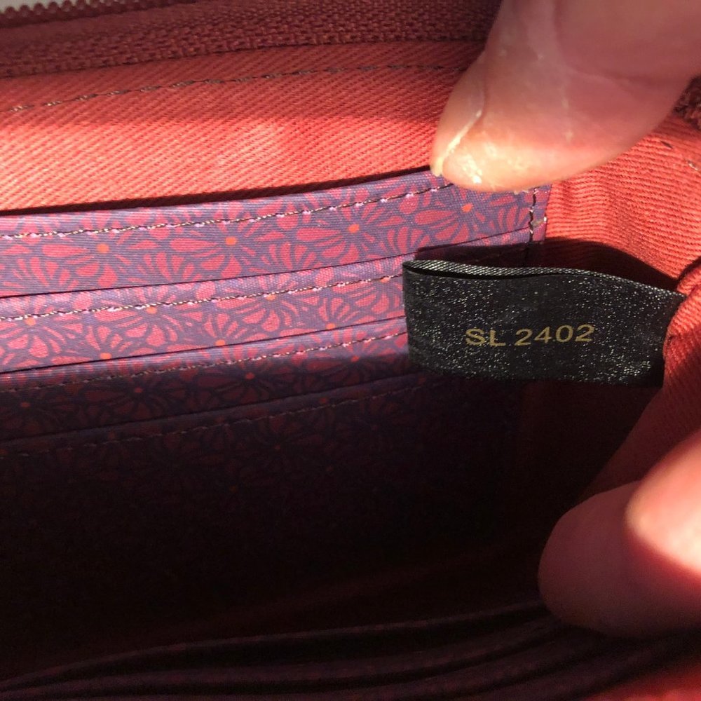 Fossil Fossil Multicolor Leather Wristlet Red - image 5